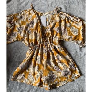 Hawaii Boutique Cold Shoulder Romper
